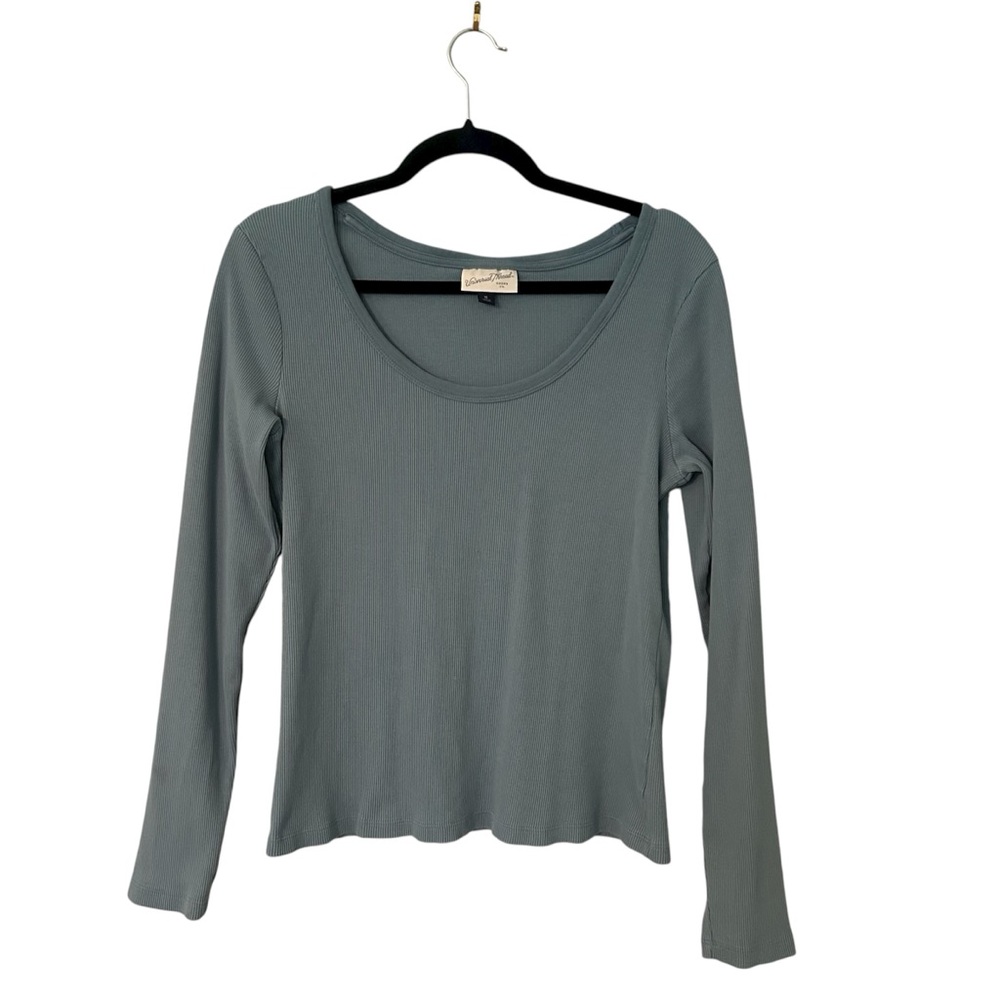 Universal Thread Light Blue Ribbed Long Sleeve Women’s Size Extra Large